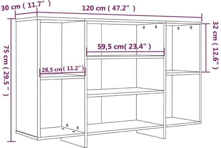 Produktbild vidaXL Sideboard (120 x 120 x 75 cm)
