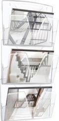 Produktbild Cep Wandprospekthalter transparent DIN A4 3 Fächer (A4)