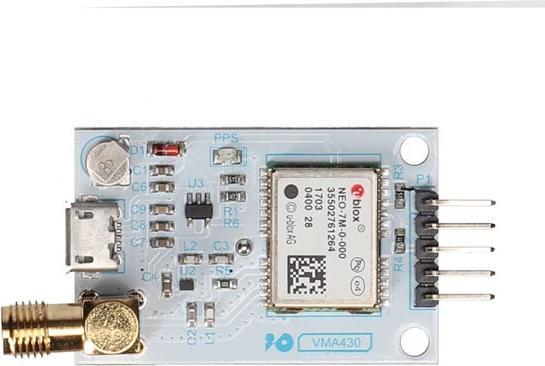 Actual product image Velleman GPS Module U-BLOX NEO7-M