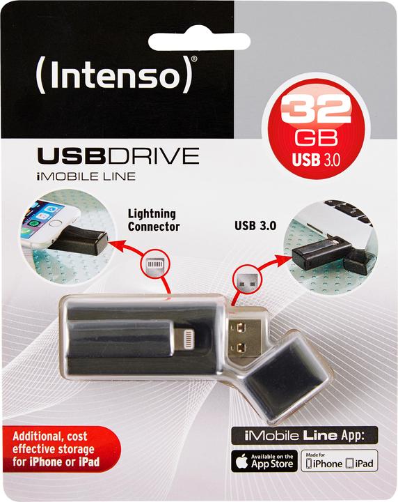 Image du produit Intenso Ligne iMobile (32 Go, Lightning, USB-A, USB 3.0)