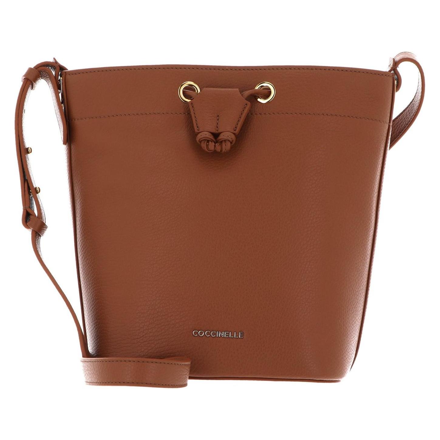 Coccinelle, Damen, Handtasche, Lea Shoulder Bag Grained Leather, Braun