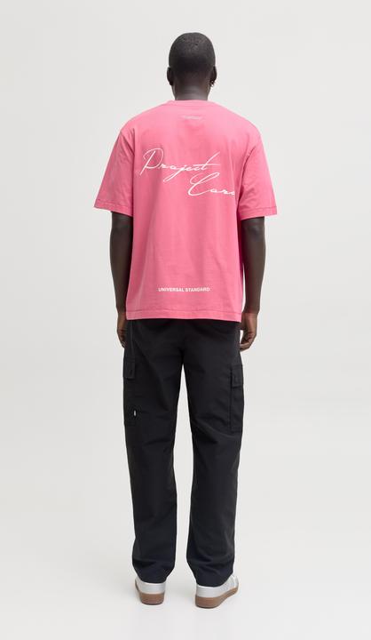 Produktbild Jack & Jones Jcocover Script Back Tee Ss Crew Neck Ln (L)