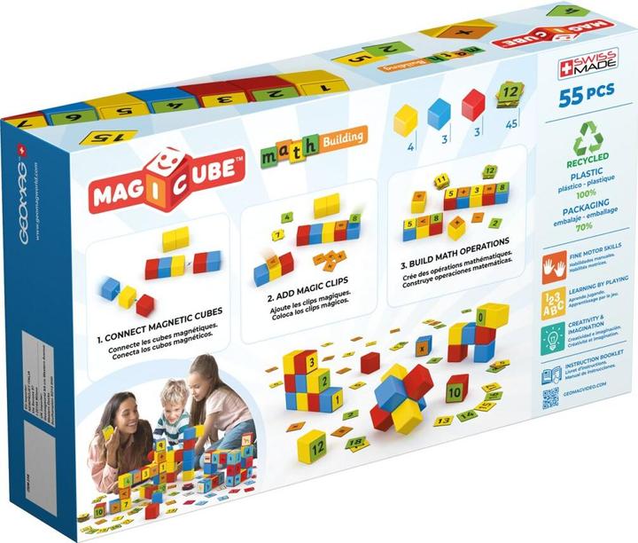 Image du produit Geomag Cubes magnétiques Magicube Math 55 cubes
