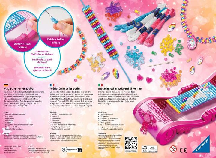 Actual product image Ravensburger Magic pearl magic Unicorn