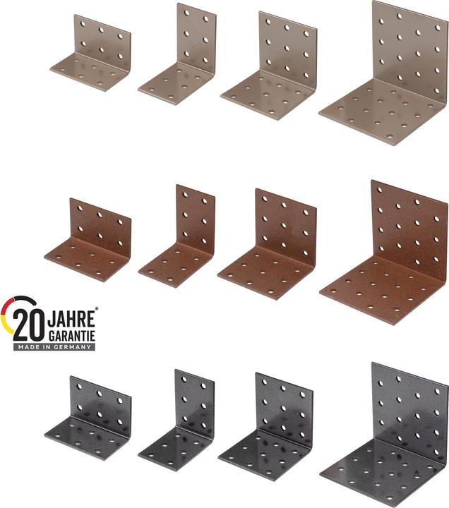 Image du produit Alberts DURAVIS®Lopl.coude,perlb60x60x60KAR (Angle de la tôle perforée, Connecteur coudé, 1 pcs)
