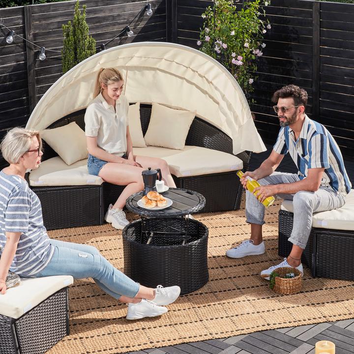 Produktbild Casaria Poly Rattan Sonneninsel