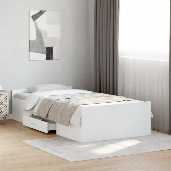 Image du produit VidaXL Cadre de lit avec tiroirs (75 x 190 cm)