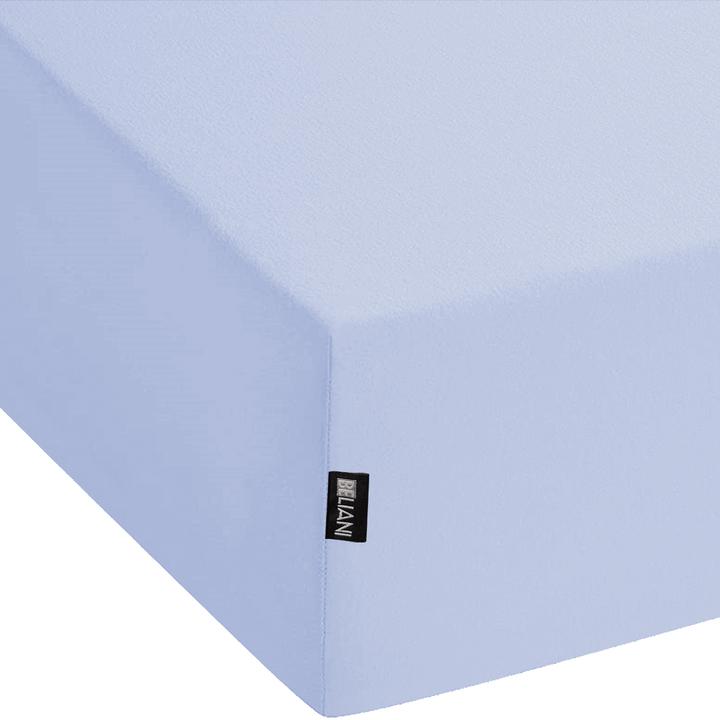 Produktbild Beliani Spannbettlaken Baumwolle blau 180 x 200 cm JANBU (180 x 200 cm)