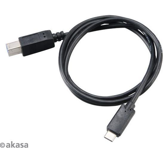 Thumbnail - Akasa USB A/B, USB Kabel USB 3.2 Gen 2 (3.1 Gen 2) USB C USB B (1 m, USB 3.2 Gen 2), USB Kabel