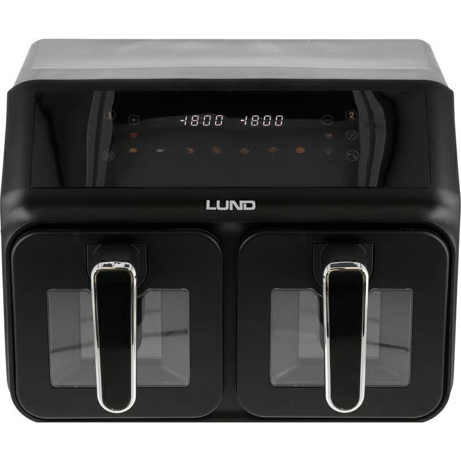 Toya Lund Heissluftfritteuse 2200W 4L+4L, Friggitrice