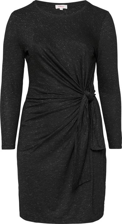 Image du produit S.Oliver Kleid Glitzerndes Jersey-Kleid mit Knotendetail (46)