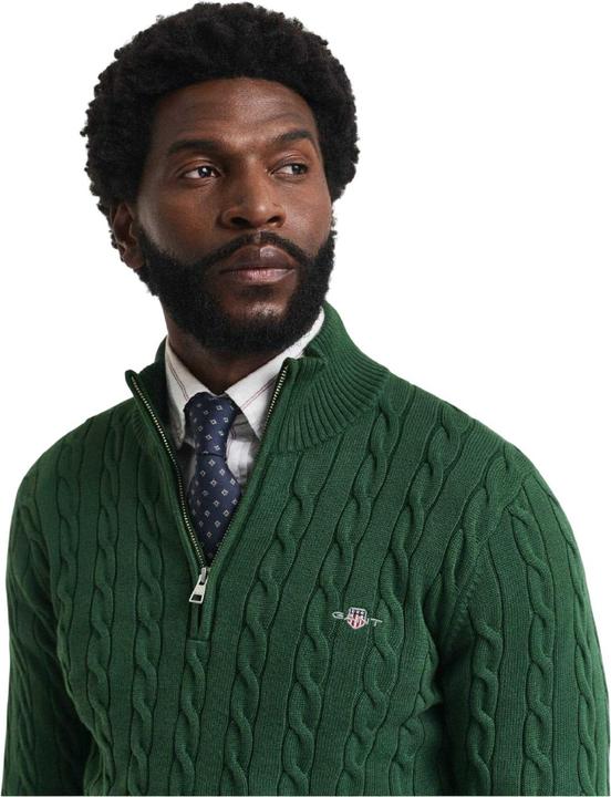 Produktbild GANT Fleece mit halbem Reissverschluss Baumwolle (M)