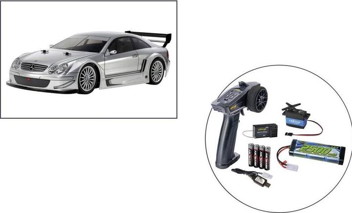 Produktbild Tamiya 1:10 RC M-B CLK AMG Silber Start RTR SET (RTR Ready-to-Run)
