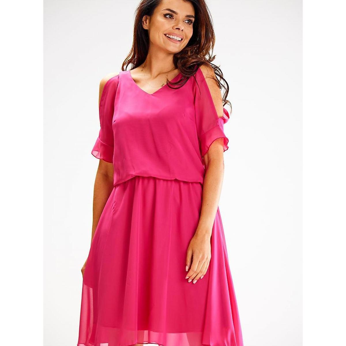 Awama, Damen, Kleider, Alltagskleid, Rosa, (M)