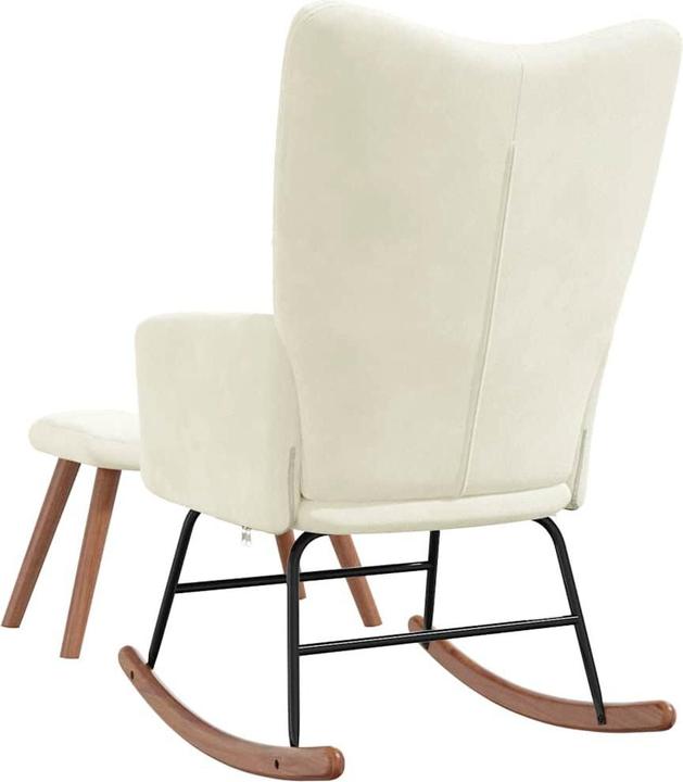 Produktbild vidaXL Schaukelstuhl mit Hocker