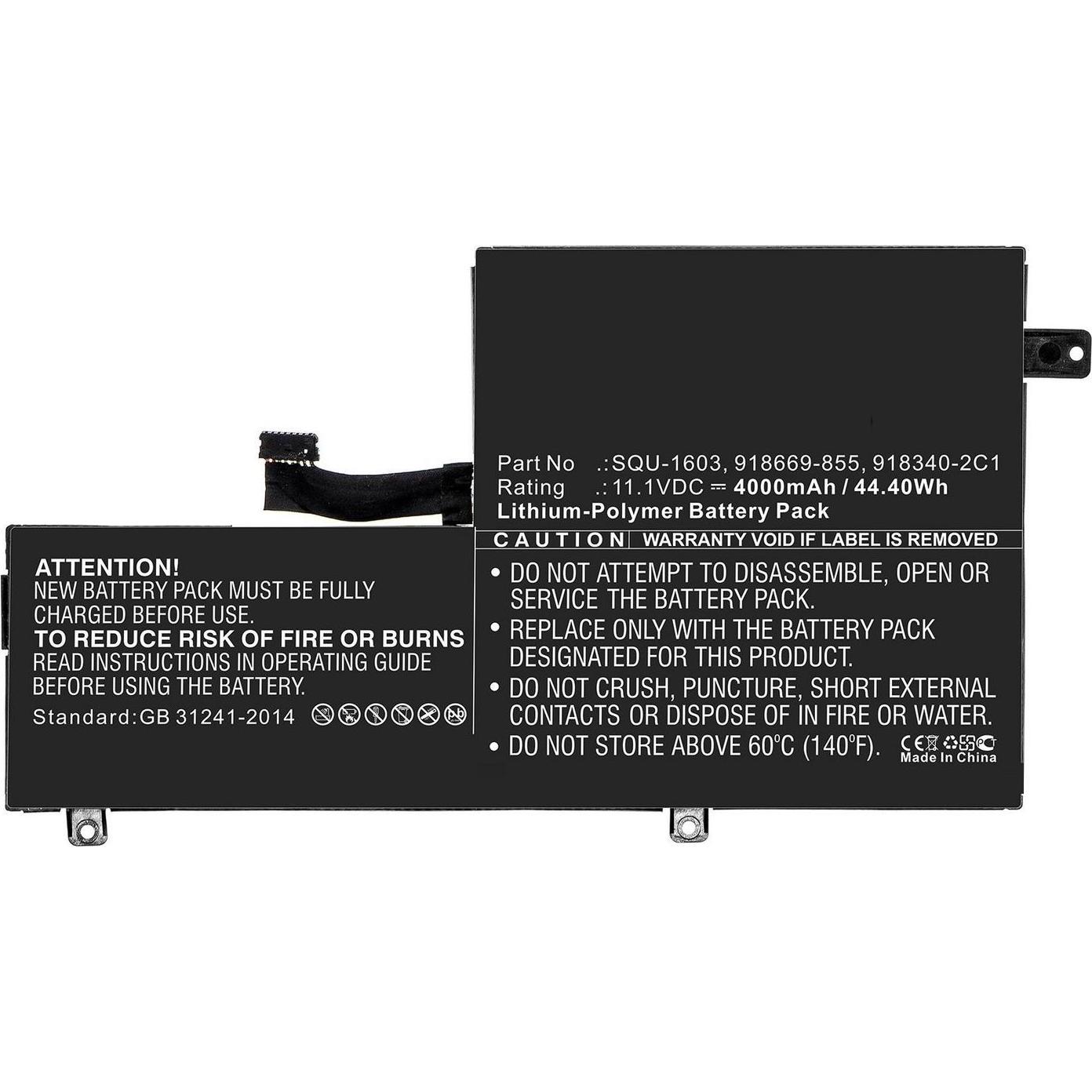 Thumbnail - CoreParts Laptop Battery for HP (4000 mAh), Notebook Akku, Schwarz
