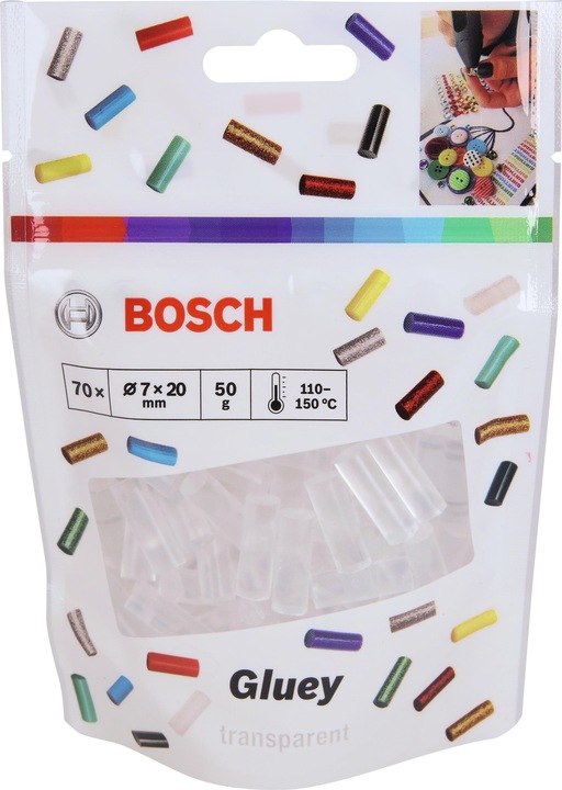 Actual product image Bosch Professional Zubehör Gluey Sticks Transparent