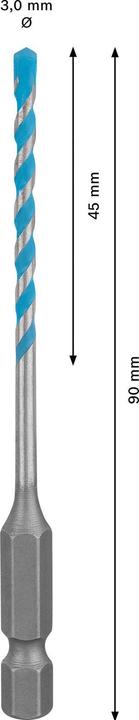 Actual product image Bosch Professional Zubehör Expert HEX-9 MultiConstruction (3.0 millimetre)