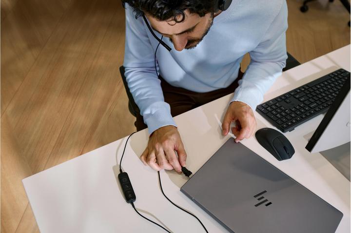 Produktbild HP Poly Mission 4xx (Kabelgebunden, USB-A, USB-C, Google Meet, Microsoft Teams, Zoom)