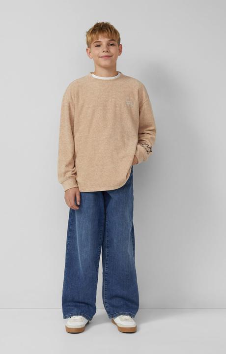 Produktbild s.Oliver T-Shirt Warmes Longsleeve mit Struktur in Oversize (146, 152)