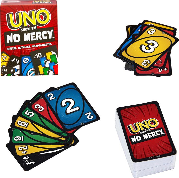Actual product image Mattel Games UNO No Mercy (Multilingual)