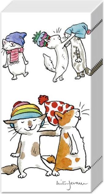 Actual product image IHR Handkerchiefs CATS WITH HATS