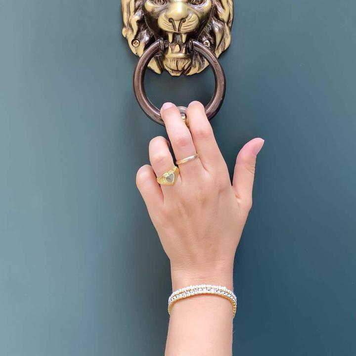Immagine prodotto Candy Bracciale Lovin, argento sterling 925, placcato oro (20 cm, Argento 925, Placcato oro 18k)