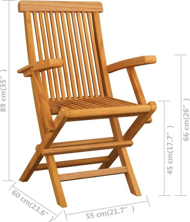 Produktbild vidaXL Gartenmöbel-Set (90 x 90 x 75 cm)