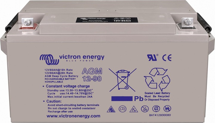 Immagine prodotto Victron Energy Batteria AGM a ciclo profondo (12 V, 90 Ah)