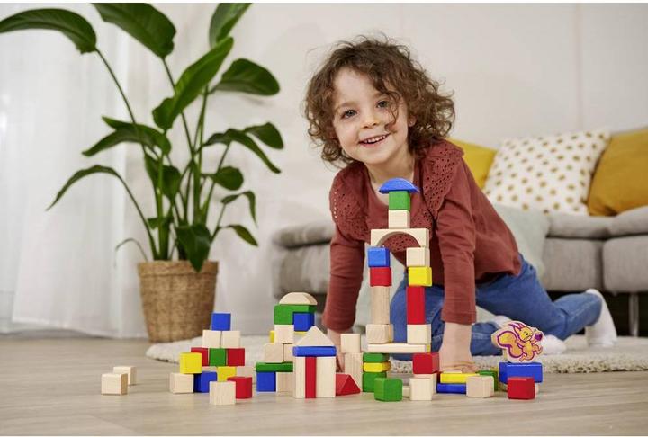 Actual product image Eichhorn Wooden building blocks 75 years
