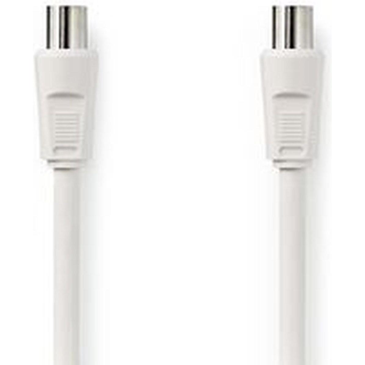 Nedis Cavo coassiale IEC (Coax) maschio IEC (Coax) femmina Nichelato 90 dB 75 Ohm Doppio (90 dB, Cavi antenna), Cavo antenna