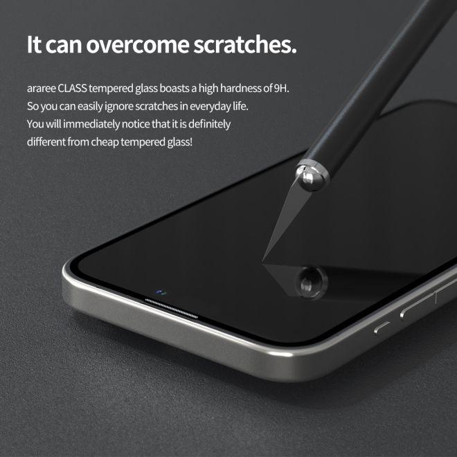 Immagine prodotto Araree Protezione dello schermo in vetro blindato CLASS Kit di installazione facile (1 pz., Apple iPhone 16 Pro)