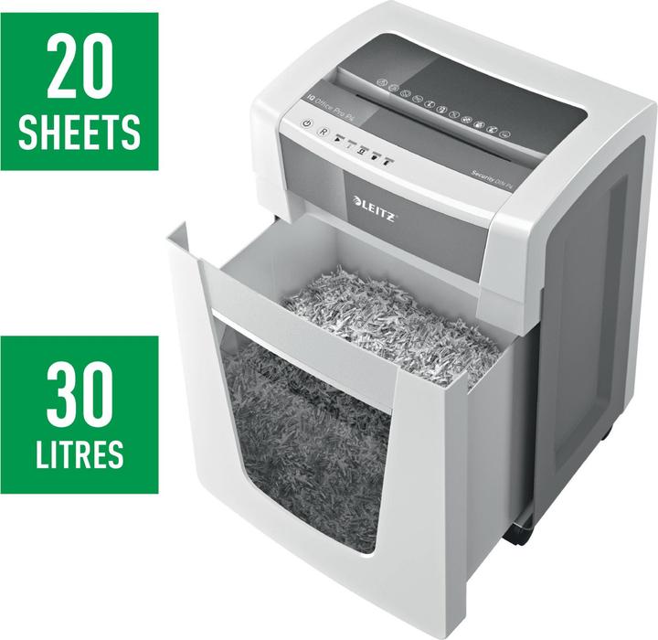 Produktbild Leitz Aktenvernichter IQ Office Pro P4 Partikelschnitt 30 (Partikelschnitt)