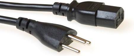 ACT AK5068 2.5m Mains Plug Type J C13 Coupler Black Power Cable (2.50 m)