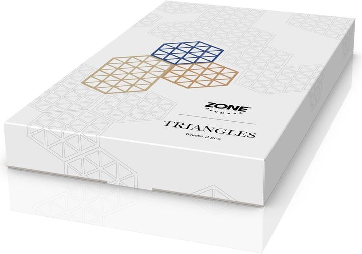 Produktbild Zone Denmark Untersetzer-Set Triangles.Khaki.32706 (3 x, Pfannenuntersetzer)