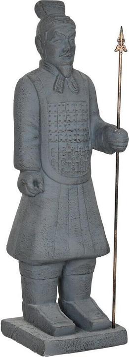 Actual product image Esprit Decorative Figure Home Grey Golden Oriental Warrior 35 x 32 x 118 cm