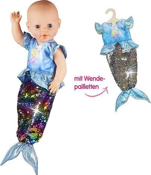 Actual product image Heless Doll dress mermaid with sequins