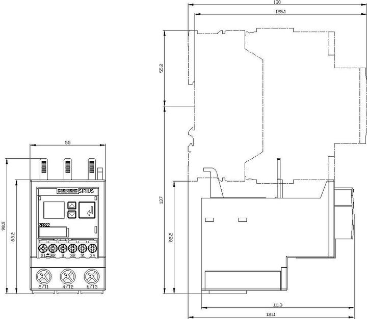Produktbild Siemens Monitoring relay attachable to contactor