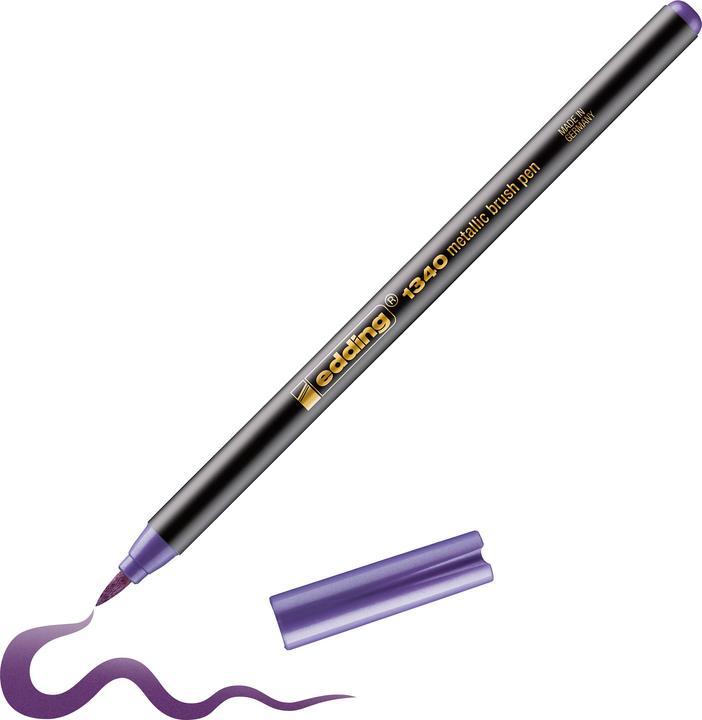 Produktbild Edding 1340 - Brushpen (Metallic Violet, 1 x)