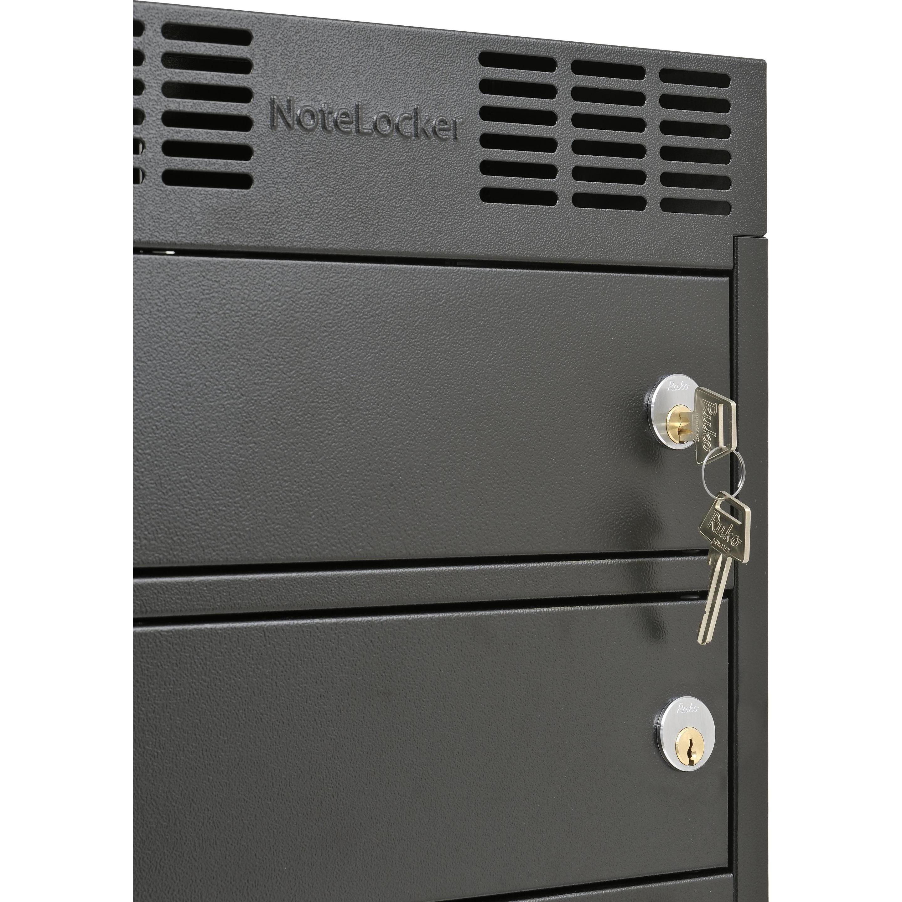 Thumbnail - Leba NoteLocker 8 Key (Schuko, Notebookwagen, Schwarz