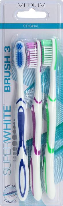 Image du produit Superwhite Brosse à dents Brush 3 medium (Moyen, 3 x)