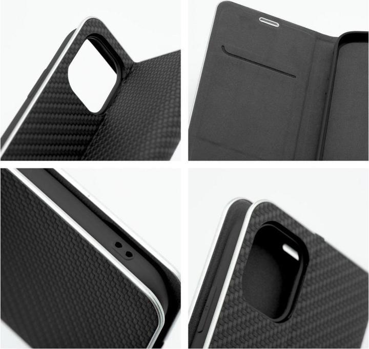 Immagine prodotto Forcell Book case OEM LUNA Book Gold for IPHONE 16e (SE 4 2025) black (Apple iPhone 16e)