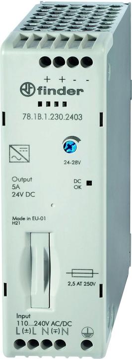 Produktbild Finder Hutschienen Netzteil (DIN Rail) Schaltschrank Schaltnetzteil 24V/110W