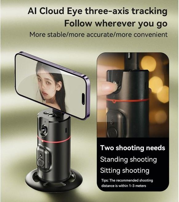 Produktbild Yesido 360° AI Auto Face Tracking Camera Tripod (Smartphone, 0.37 kg)