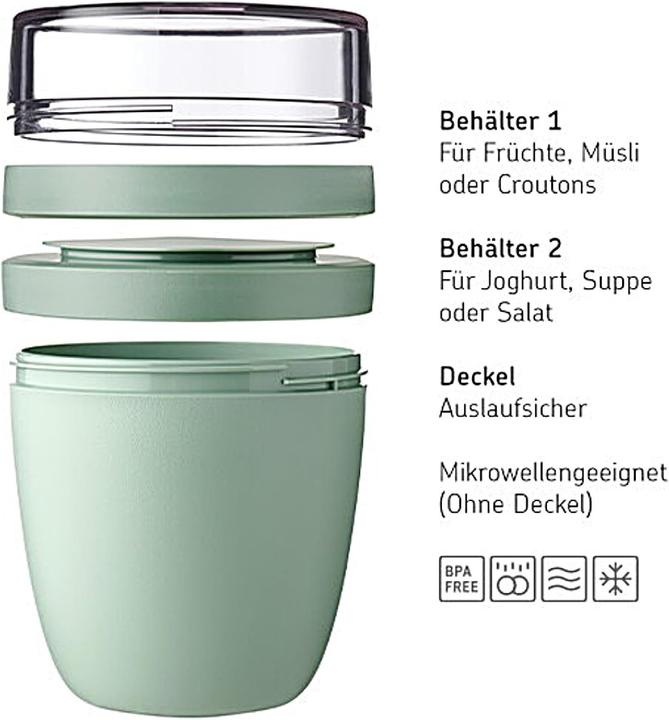 Produktbild Mepal Lunchpot Switch Ellipse für Snacks und Müsli