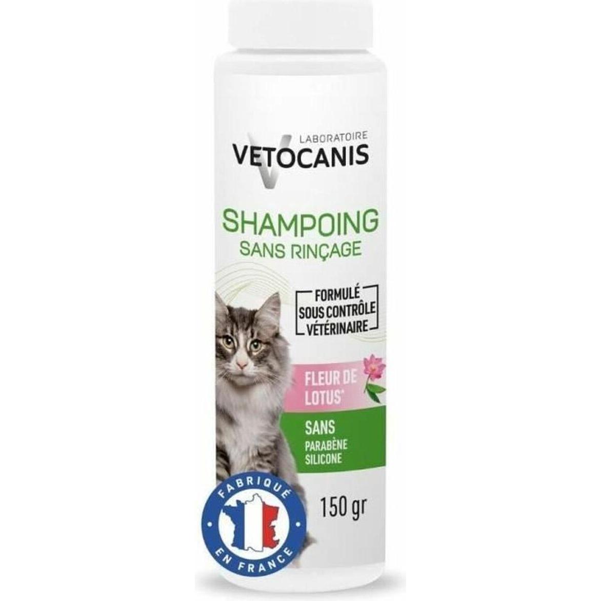 Meilleurs prix pour Vétocanis Shampooing sec sans rincage pour chat 