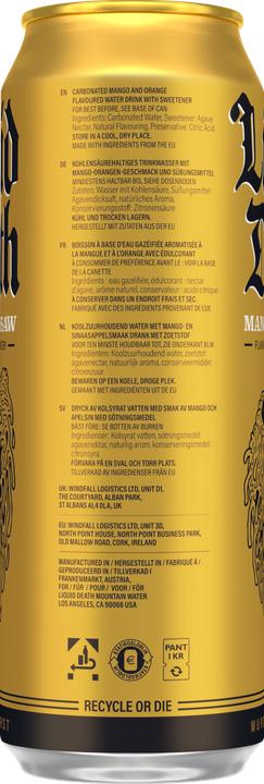 Actual product image Liquid Death Chainsaw Mango (12 x 50 cl)