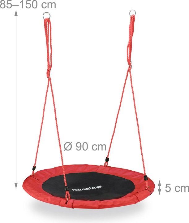 Actual product image Relaxdays 90 cm Nest Swing