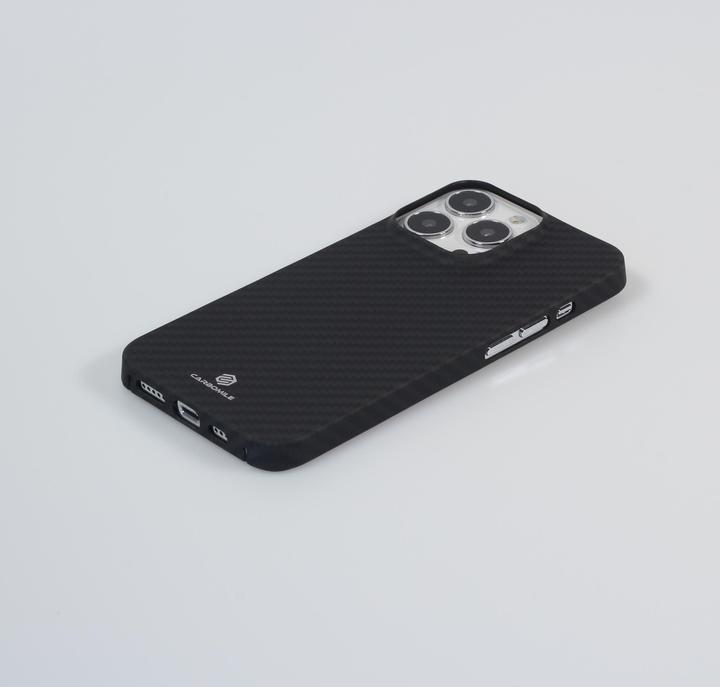 Actual product image Carbomile Hülle Schutzcase aus echtem Aramid faser (Apple iPhone 16 Pro Max)