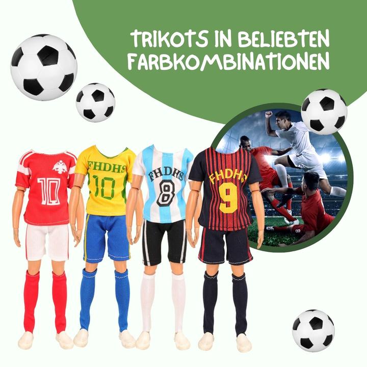 Produktbild Hermex Ken Barbie 4er Set für Puppen Collection Motto Fussball